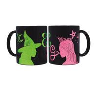 Joy Toy 24096 Wicked tasse en céramique noire avec des motifs pailletés - 320 ml - dans une boîte cadeau 12x9x10 cm