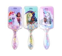 Joy Toy - Brosse à maquillage Unicorn Academy avec éléments pailletés - 3 designs : Sophia, Eva & Layla (la figurine ne peut pas être choisie)