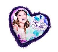 Joy Toy Cuscino a Forma di Cuore Coussin Violetta en Forme de cœur, Synthétique, Multicolore, 12x12x8 cm