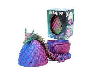 Joy Toy - Drakliths 24158 - Œuf de Dragon imprimé en 3D - Jouet à Presser - 11 x 11 x 15 cm