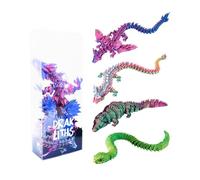Joy Toy Drakliths 24159 - Animaux imprimés en 3D ; Dragon avec Ailes - Serpent - Crocodile ; Animaux entièrement Mobiles (Animal ne Peut Pas être Choisi)