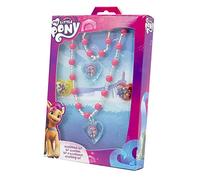 Joy Toy Hasbro 42694 My Little Pony The Movie Parure de bijoux comprenant 1 bracelet de perles, 1 collier de perles, 2 bagues dans un emballage cadeau Multicolore