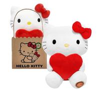 Joy Toy Hello Kitty avec cœur ECO-Peluche 14 x 13 x 24 cm
