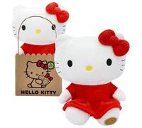Joy Toy Hello Kitty en robe rouge en peluche écologique Blanc Rouge