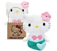 Joy Toy - Hello Kitty sirène en Peluche ECO 24 cm avec Sac à Main en Carton
