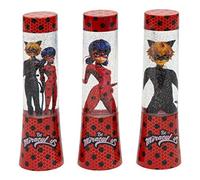 Joy Toy Miraculous 65973_12 Lampe LED à paillettes 4, 5 x 4, 5 x 15 cm dans un tube d'emballage - Fonctionne avec piles