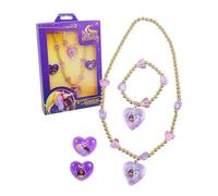 Joy Toy Parure de bijoux Académie Licorne : 1 bracelet de perles, 1 collier de perles et 2 bagues