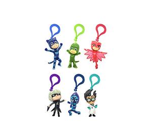 Joy Toy PJ Masks Porte-Clés 3D en PVC Personnages à Clipser 6 cm