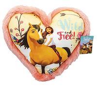 Joy Toy Spirit Run Wild Coussin en Peluche en Forme de cœur 33 x 33 cm, 19374, Multicolore, 1 Unité (Lot de 1)