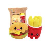 Joy Toy Yummis Together Burger et Frites - 2 Peluches 15 cm dans Un Sac en Peluche 21 x 21 cm