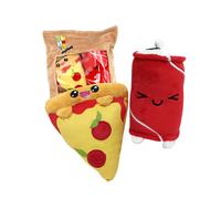 Joy Toy Yummis Together Pizza et Cola - 2 Peluches 15 cm dans Un Sac en Peluche 21 x 21 cm