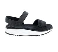 Joya Flores Noir, Sandale, Cuir Plein Grain/Cuir Velours, Semelle Active, Kat