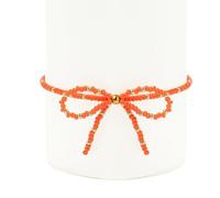 Joya Love Bracelet élastique bohème orange pour femme, nœud papillon, perles de riz et de millet, cadeau, bijoux