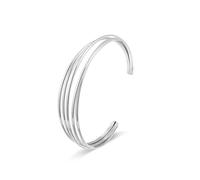 Joya Love Bracelet manchette en argent pour femme, réglable, ouvert, multicouche, creux, fil croisé, large, léger, tendance, cadeau