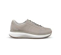 JOYA Moscow Zip Beige Chaussures à lacets pour homme pour une marche saine au quotidien en cuir nubuck fin avec fermeture éclair latérale supplémentaire pour un enfilage facile, chaussures de loisirs