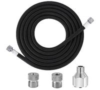 Joyabest Tuyau pour aérographe 1,8 m BSP 6,35 mm avec kit d'adaptateurs pour blaireau, paasche, Iwata, Master Airbrush