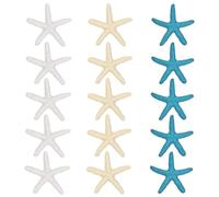 Joyan 15 Pièces Étoiles de Mer Décoratives en Résine, Etoile de Mer Decoration, pour Décoration d'Aquarium, Fête à Thème Plage, Bassin à Poisson, Bricolage