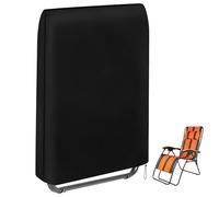Joyan Housse de protection pour meubles de jardin, imperméable et coupe-vent, housse Oxford 600D, résistante aux UV, pour chaise longue pliable, charge lourde, 93 x 82 cm