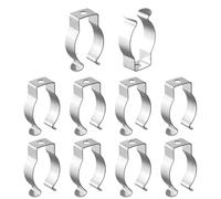 Joyan Lot de 10 Lampe-Clip Socket Support de Douille, Pinces à Ressort en Acier à Ressort, Patte de Fixation pour Tube, 35-40 mm, Adapté Aux Tubes de Lampes et Aux Lampes Fluorescentes