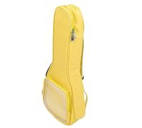 Joyance Sac à dos pour guitare - Sac de rangement pour ukulélé de 58,4 cm - Sac en tissu Oxford avec poche transparente - Sac à dos de transport pour instruments de musique - Jaune, multicolore,