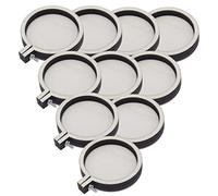Joyangy Lot de 10 mini cercles à broder ronds en bois 4,7 x 4 cm pour travaux manuels, bijoux, porte-clés