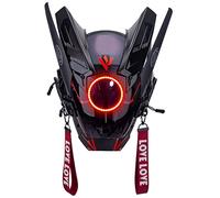 JOYARCH Masque Cyberpunk avec bandes lumineuses LED, masque futuriste pour cosplay, Halloween et festival de musique