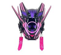 JOYARCH Masque Cyberpunk avec bandes lumineuses LED, masque futuriste pour cosplay, Halloween et festival de musique