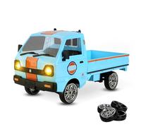 JOYARCH Voiture De Drift Télécommandée À L'Échelle 1:10 avec Feux Avant Et Arrière, Quatre Roues Motrices Équipées De Pneus De Drift Et d'un Arceau De Sécurité, Cadeau pour Adultes.