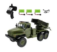 JOYARCH Voiture d'escalade à l'échelle 1:16 avec pneu de secours, 5 km/h, modèle de voiture télécommandée avec lance-fusée, cadeau pour adultes