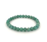 JoyasMinerales Bracelet en Amazonite | 100% Pierres Naturelles Authentiques | Confortable & Élégant | Fil Élastique Coréen + Boîte Cadeau Incluse (Amazonite, 8mm)