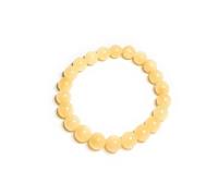 JoyasMinerales Bracelet en Calcite Miel | 100% Pierres Naturelles Authentiques | Confortable & Élégant | Fil Élastique Coréen + Boîte Cadeau Incluse (Calcite Miel, 8mm)