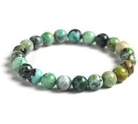 JoyasMinerales Bracelet en Épidote | 100% Pierres Naturelles Authentiques | Confortable & Élégant | Fil Élastique Coréen + Boîte Cadeau Incluse (Épidote, 6mm)