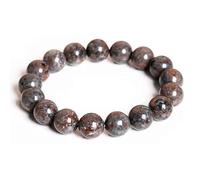 JoyasMinerales Bracelet en Yooperlite | 100% Pierres Naturelles Authentiques | Confortable & Élégant | Fil Élastique Coréen + Boîte Cadeau Incluse (Yooperlite, 6mm)