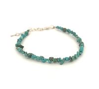 JoyasMinerales Bracelets en Éclats de Pierres Naturelles avec Fermoir | Taille Réglable | Pierres 100% Authentiques - Inclus Boîte à Bijoux (Turquoise)