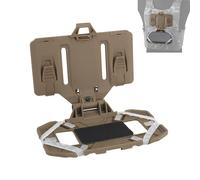 JOYASUS Support de téléphone tactique, GPS pliant universel Molle, support de téléphone portable, support de téléphone portable de 4,7 à 6,7 pouces (Tan)