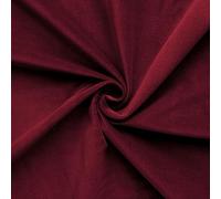 JOYAU Coton - Velours - belle chute douce- Tissu - vendu au mètre (bordeaux)