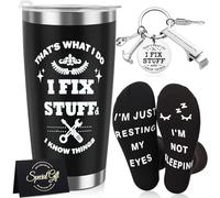 Joybble Cadeaux pour homme, coffret cadeau de fête des pères pour papa, idée de cadeau d'anniversaire pour père, Saint-Valentin, anniversaire de mariage, fête des pères, cadeau pour lui, porte-clés et