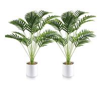 Joyblossom Grande Plante Artificielle Interieur, Palmier Artificiel en Pot, 73cm Fausse Plante Interieur, pour Intérieure Extérieure Maison Bureau Jardin Salon Décoration, 2 Pièces