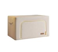 JOYBOS Boîte de rangement pliable avec fermeture en coton 100 l