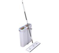 JOYBOS Set de serpillère Plate en Microfibre et bac égouttoir