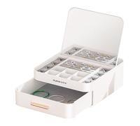 JOYBOS Trousse à bijoux portable avec miroir