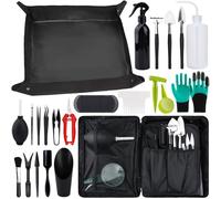 JOYBOY Kit D'outils de Jardin,Tapis de Jardinage Imperméable,Succulentes Imperméable Tapis,Ensemble D'outils de Jardinage,Kit d'outils pour Bonsai,Mini Outils de Jardinage pour Les Plantes d'intérieur