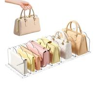 JOYBOY Rangement Sac a Main en Plastique,Organisateur de Sac à Main pour Placard,Separateur Etagere Multifonction,Séparateur de Penderie Réglable pour Chambre Cuisine,Magasin,Bureau Separateur