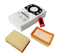JoyBros 8 Sacs et 2 Filtres pour Karcher wd4 wd5 wd5p wd6 Premium mv4 mv5 mv6 kfi 487 2.863-006.0 2.863-005.0 KFI 4410 Aspirateur Aspi Kärcher Filtre Sac