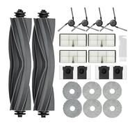 JoyBros Accessoires de Rechange pour Dreame L10s Ultra Gen 3, X40 Ultra Complete, L40 Ultra | 6 Serpillières, 4 Sacs, 4 Filtres HEPA, 2 Brosses Principales, 4 Brosses Latérales