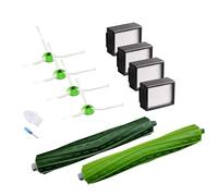 JoyBros Accessoires de Rechange pour iRobot Roomba e5 e5154 e6 i7 i7+ i7156 i1 i1152 i3 + i3152 i4 i5 i8 Jeu de brosses principales, filtres HEPA X4, brosses latérales X4 pièces de Rechange