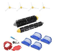 JoyBros Accessoires Kit pour iRobot Roomba 600 675 676 692 694 697 698 671, 4x Brosse Latérale 4x Filtre 2x Brosse à rouleau principale Balai Pièces de Rechange