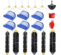 JoyBros Accessoires Kit pour iRobot Roomba 600 series 692 694 697 698 671, 6x Brosse Latérale 6x Filtre 6x Brosse à rouleau principale 2X Outils de nettoyage 1X Roue avant