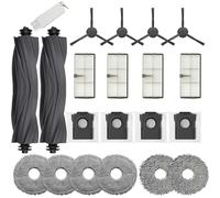 JoyBros Accessoires pour Dreame L10s Ultra Gen 2,L40 Ultra AE,L10s Pro Ultra Heat,Mova E30 Serpillières X6 ; Sacs X4 ; Filtres X4 ; Brosses Principales X2 ;Brosses Latérales X4