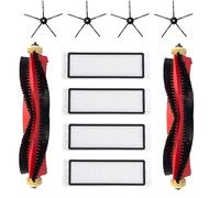 JoyBros Accessoires pour Roborock S5 Max S6 maxV S6 Pure E4 E5, 2x brosses principales 4x filtres HEPA 4x brosses latérales Pièces de rechange (11-Pack)